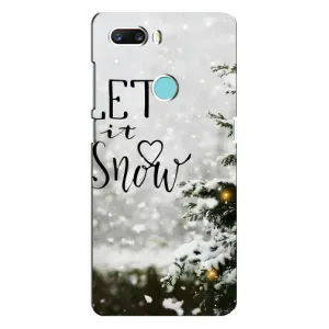 Новогодние, Праздничные Чехлы для ZTE Z18 Mini - 2024 год (Let it snow)