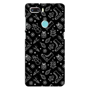 Новогодние, Праздничные Чехлы для ZTE Z18 Mini - 2024 год (Новогодний фон)
