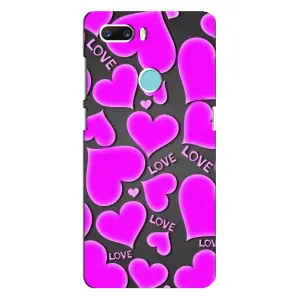 Чехлы для любимой на ЗТЕ З18 Мини (VPrint) (Pink hearts)