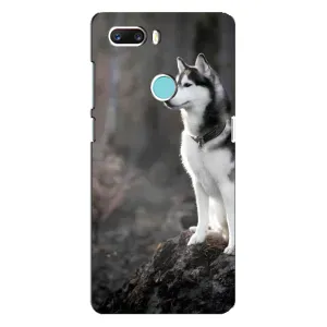 Чехол с Хаски для ZTE Z18 Mini - (AlphaPrint) (Верный пес)