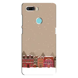 Новогодние, Праздничные Чехлы для ZTE Z18 Mini - 2024 год (Зимний город)